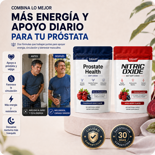 SNAP - SUPLEMENTO DE APOYO PARA TU PROSTATA Y MEJOR CIRCULACION