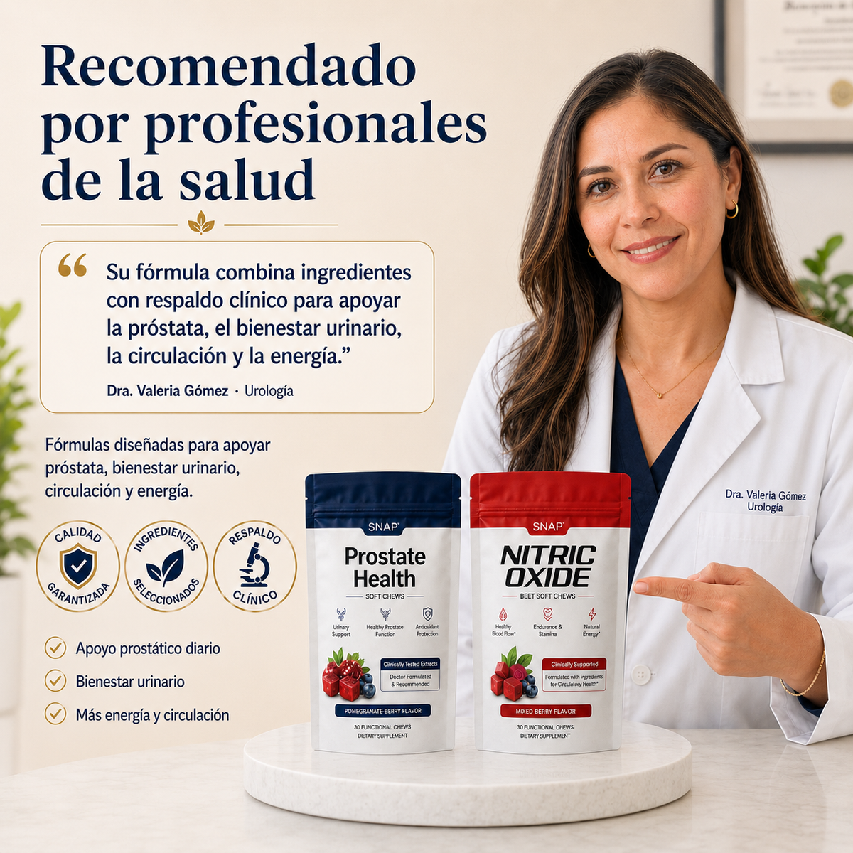 SNAP - SUPLEMENTO DE APOYO PARA TU PROSTATA Y MEJOR CIRCULACION